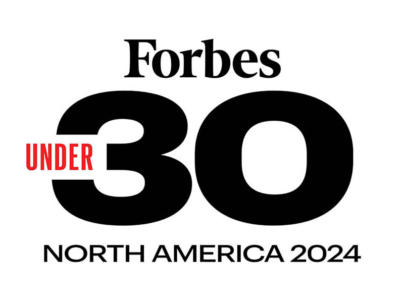 Logo for Forbes 30 Under 30 North America 2024