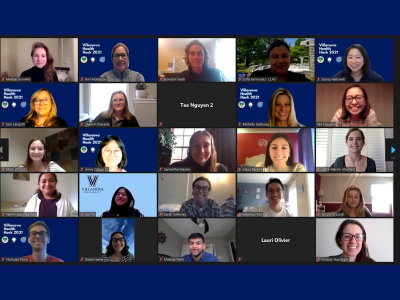 Villanova Students Develop Innovative Solutions at First-Annual Health Hackathon Focused on COVID-19