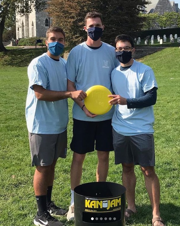 Three male students posing for kanjam champs photo