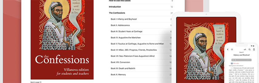 Confessions eBook displayed on laptop, iPad and iPhone