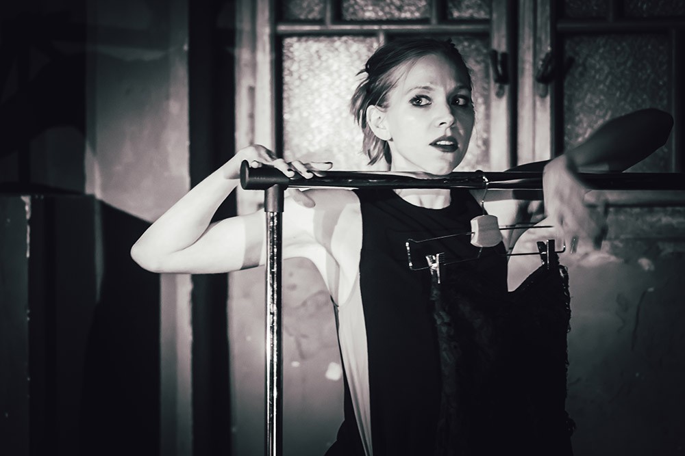 Becka McFadden in Black Dress. Photo by Massimo Brani.