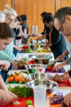 Culinary Med 101-Group at table Culinary Med 101-Group at table