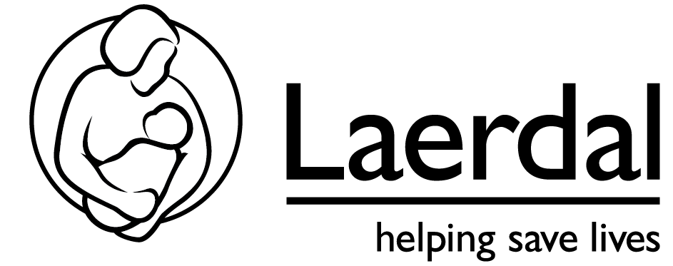 Logo Laerdal Global Health - black and white