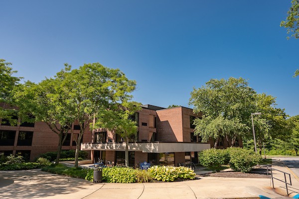 Exterior view of McGuire Hall on Villanova's south campus.