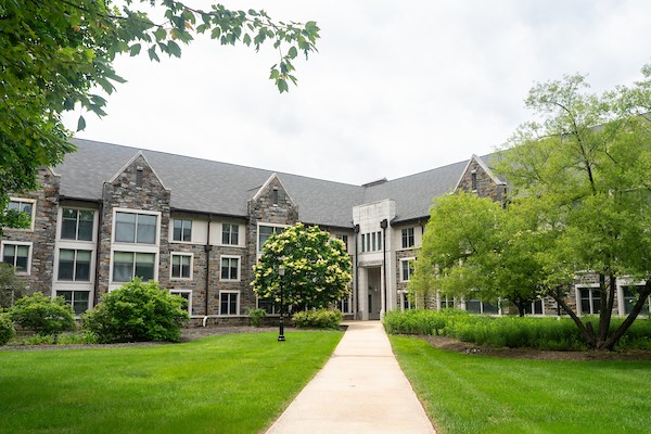 Exterior view of St. Clare Hall on Villanova's west campus.