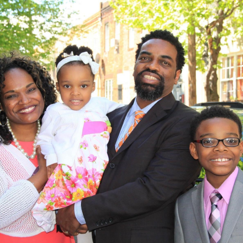 Robert Brickhouse and his family