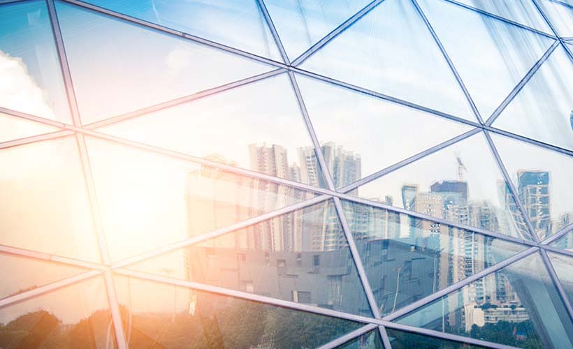 Recruiter shaking hands with job-seeking student 