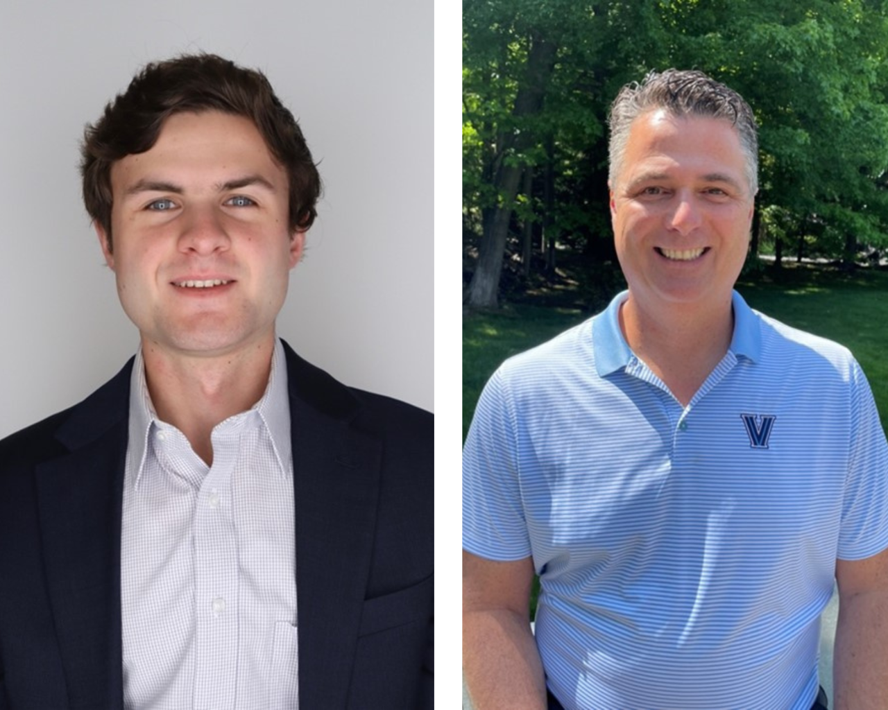 Connor Alchus ’24 VSB (left) and Charlie Balancia ’92 VSB (right)