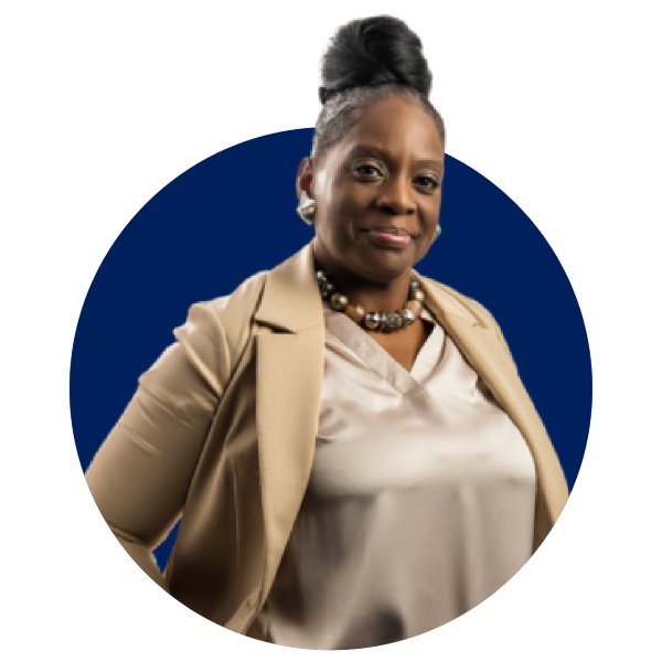 woman looking at camera smiling