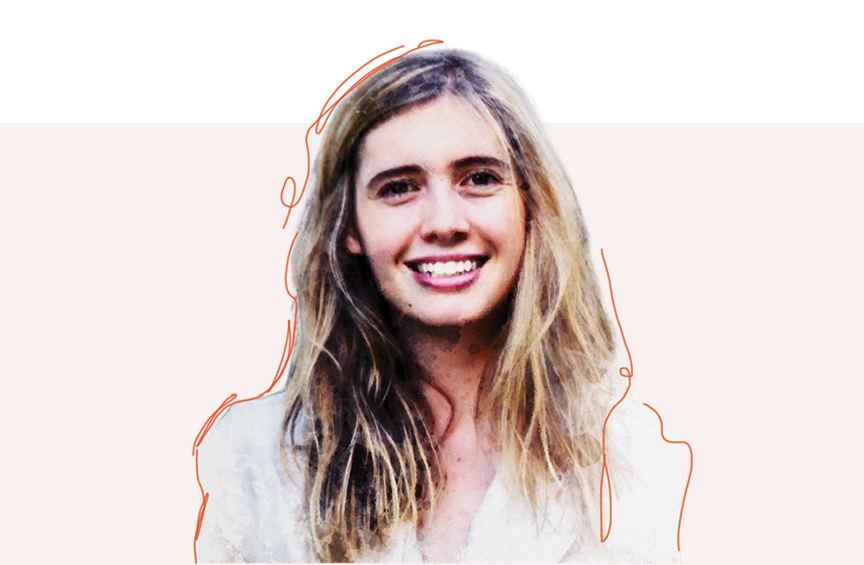 Headshot of Olivia Pfeiffer smiling wearing a white top.