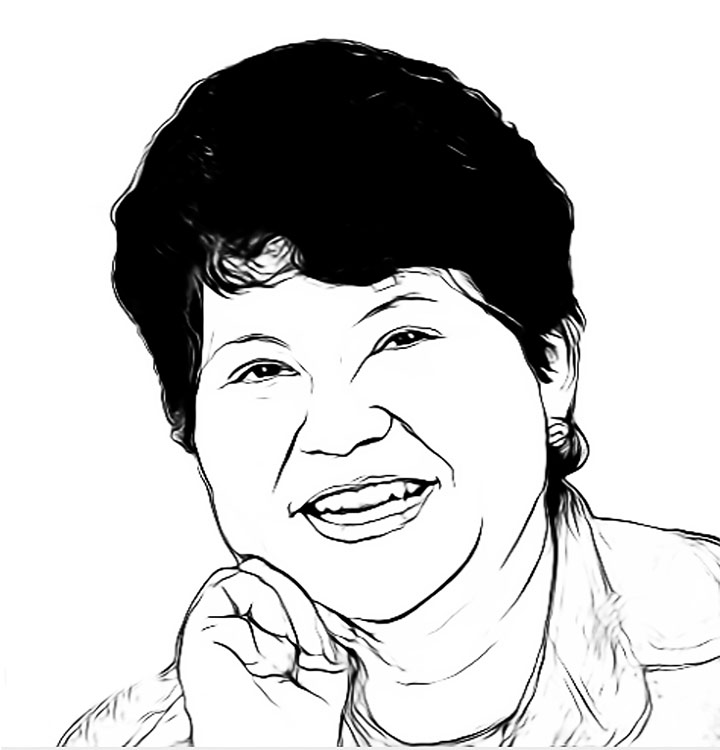 an illustrated headshot of Michelle Montez
